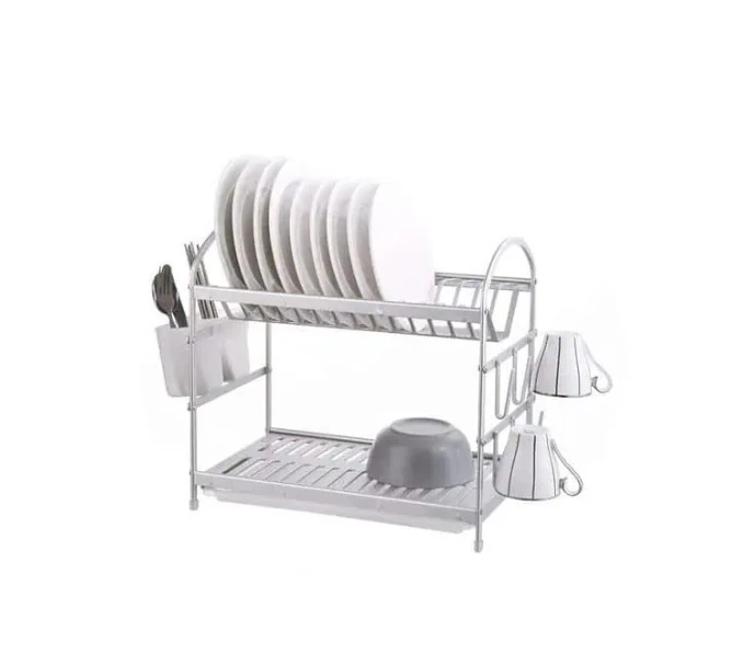 Suport Vase Etajat Fier + Tavă PVC A-11433 Wei